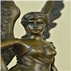 Image 2 : Victory Winged Nike Bronze on Marble Base Sculpture
