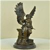 Image 7 : Victory Winged Nike Bronze on Marble Base Sculpture