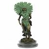 Image 1 : Native American Indian Warrior Bronze Statue