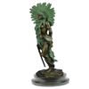 Image 5 : Native American Indian Warrior Bronze Statue