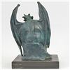 Image 6 : Devil Bronze Sculpture on Marble Base Figurine