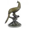 Image 3 : Beautiful Peacock Bird Animal Bronze Sculpture