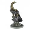 Image 5 : Beautiful Peacock Bird Animal Bronze Sculpture