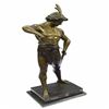Image 9 : Post Pugnam Picault Bronze Statue on Marble Base Sculpture
