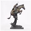 Image 4 : Cheyenne Bronze Sculpture on Marble Base Statue