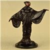 Image 1 : Fashion Model Bronze Sculpture on Marble Base Figure