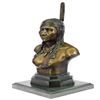 Image 5 : Native Indian Chief Bust Bronze Sculpture