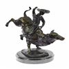 Image 5 : Rodeo Rider Bronze Sculpture on Marble Base Statue