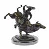 Image 9 : Rodeo Rider Bronze Sculpture on Marble Base Statue