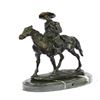 Image 1 : Rogers Bronze Statue on Marble Base Sculpture
