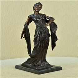 Theater Jazz Singer Actress Dancer Bronze Sculpture