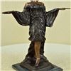 Image 3 : Dancer Girl Model Bronze Sculpture on Marble Base Figurine