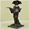 Image 5 : Dancer Girl Model Bronze Sculpture on Marble Base Figurine