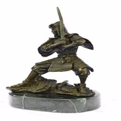 Kamiko Japanese samurai Warrior Bronze Marble Sculpture Statue