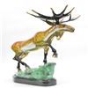 Image 4 : Wild Life Moose Bronze Sculpture