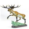 Image 7 : Wild Life Moose Bronze Sculpture