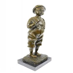 Smoking Boy Bronze Sculpture