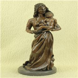 Mother Love Child Bronze Sculpture
