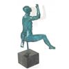 Image 8 : Geometric Man on Marble Base Bronze Sculpture