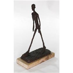 Walking Man Bronze Figure
