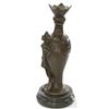 Image 4 : Art Deco Sexy Woman on Marble Base Bronze Sculpture
