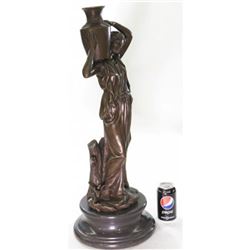 Maiden Holding a Water Jug Bronze Sculpture