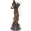 Image 2 : Maiden Holding a Water Jug Bronze Sculpture