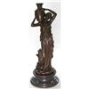 Image 7 : Maiden Holding a Water Jug Bronze Sculpture