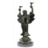 Image 1 : Torch of Victory Tall Woman Bronze Statue