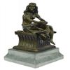 Image 5 : Sitting Egyptian Nude Princess Bronze Sculpture