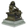 Image 9 : Sitting Egyptian Nude Princess Bronze Sculpture