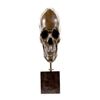 Image 1 : Skeleton Head Bust Halloween Bronze Sculpture