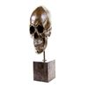 Image 7 : Skeleton Head Bust Halloween Bronze Sculpture