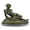 Image 1 : Ernst Nude Woman with Butterfly Bronze Sculpture