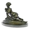 Image 5 : Ernst Nude Woman with Butterfly Bronze Sculpture