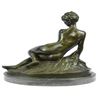 Image 7 : Ernst Nude Woman with Butterfly Bronze Sculpture