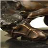 Image 3 : Cowboy Rodeo Horse Bronze Sculpture