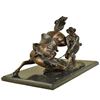 Image 4 : Cowboy Rodeo Horse Bronze Sculpture