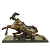 Image 6 : Cowboy Rodeo Horse Bronze Sculpture