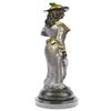 Image 8 : French Gal Bronze Figurine on Marble Base Sculpture