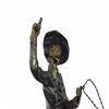 Image 6 : Cowboy Riding Bronze Sculpture on Marble Base Figurine