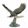 Image 2 : American Eagle Swoops to Prey Bronze Marble Sculpture