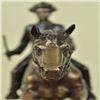 Image 4 : Soldier on Horse Bronze Statue on Marble Base Sculpture