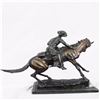 Image 9 : Bronze Sculpture on Marble Base Figurine