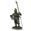 Image 1 : Roman Warrior with Armor Bronze Sculpture