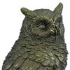 Image 2 : Bronze Bird Owl Sculpture on Marble Base Statue