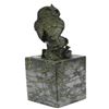 Image 9 : Bronze Bird Owl Sculpture on Marble Base Statue