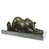 Image 1 : Loving Greyhound Dog Bronze Sculpture