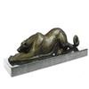Image 2 : Loving Greyhound Dog Bronze Sculpture
