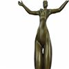 Image 4 : Nude Girl Bronze Sculpture on Marble Base Statue